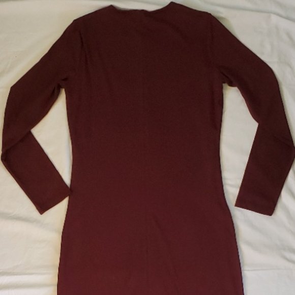 Synergy Organic Clothing Women's Caitlin Dress Small in Mahogany-Burgundy-Wine - Picture 13 of 13